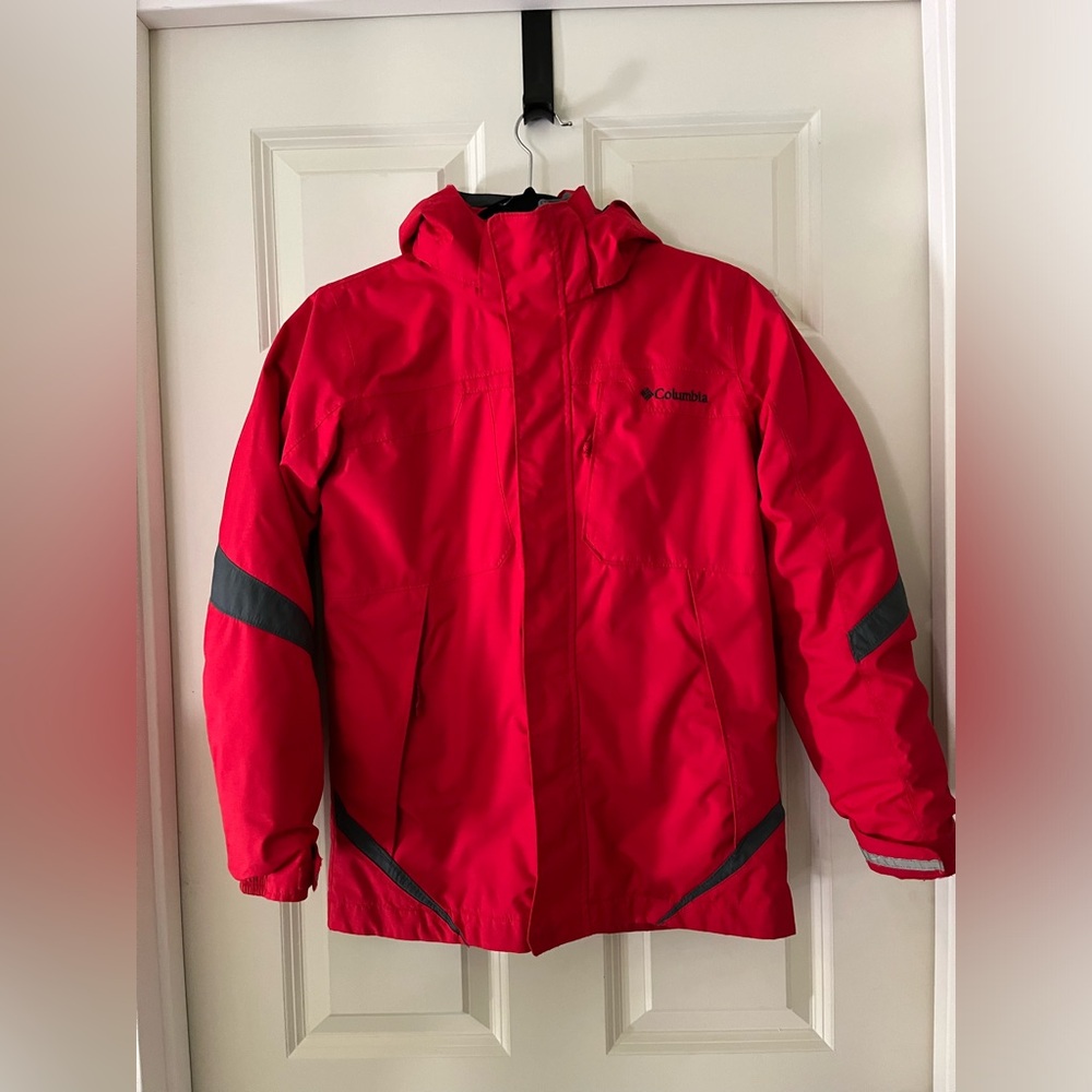 Columbia Kids' Fleece Interchange 3-in-1 Jacket coat hood windbreaker Winter 10